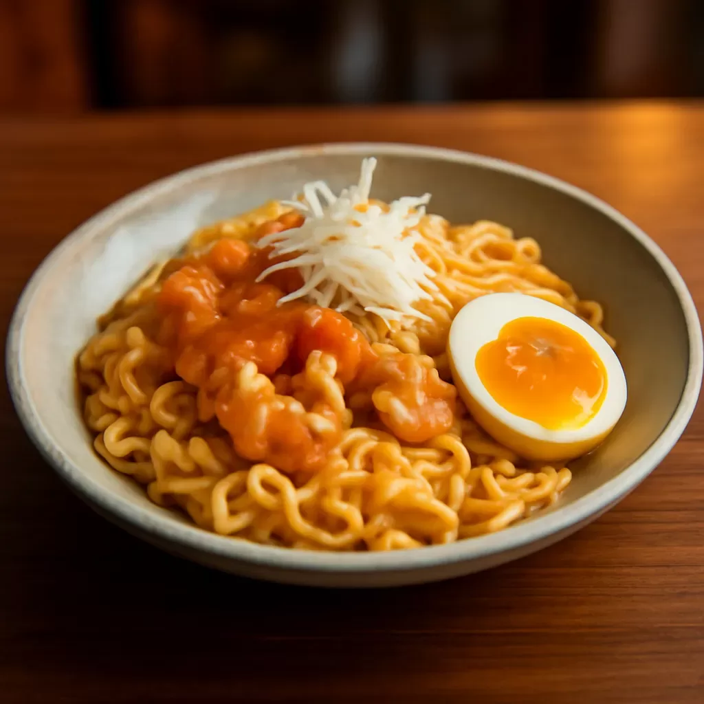 Meshikou Cheese Ramen (Brothless)